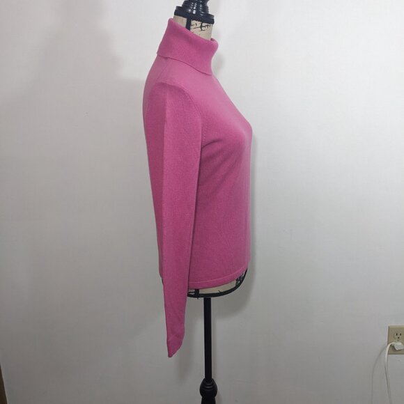 Ann Taylor Sweater Womens Small  Pink Cashmere Turtleneck Pullover Long Sleeve S - Picture 8 of 12